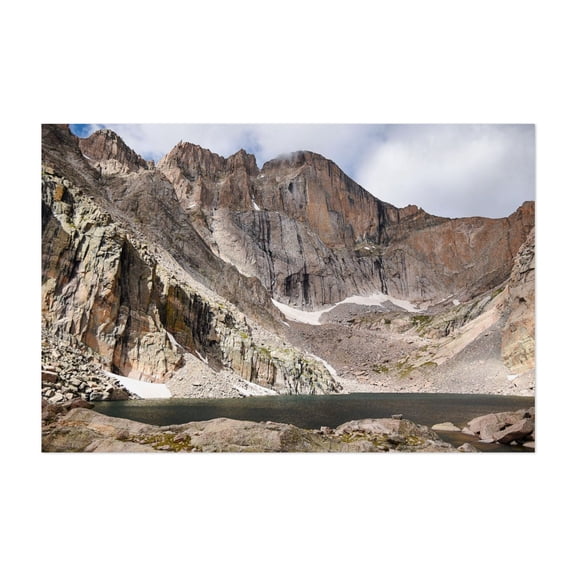 Chasm Lake - Colorado Photography Mountain Nature Lake Landscape Scenic Wilderness Water Unframed Wall Art Print 5 x 7 inches