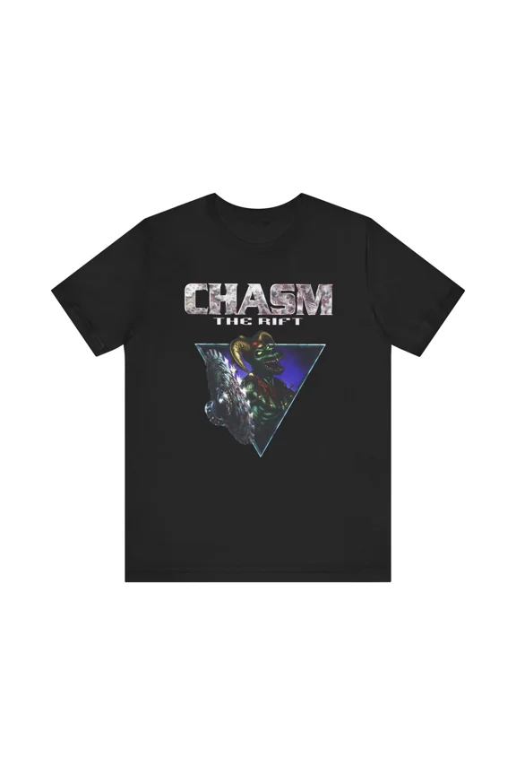 Chasm the Rift 90s PC Game Cover Art Retro Style Unisex Jersey Short Sleeve Tee | eBay