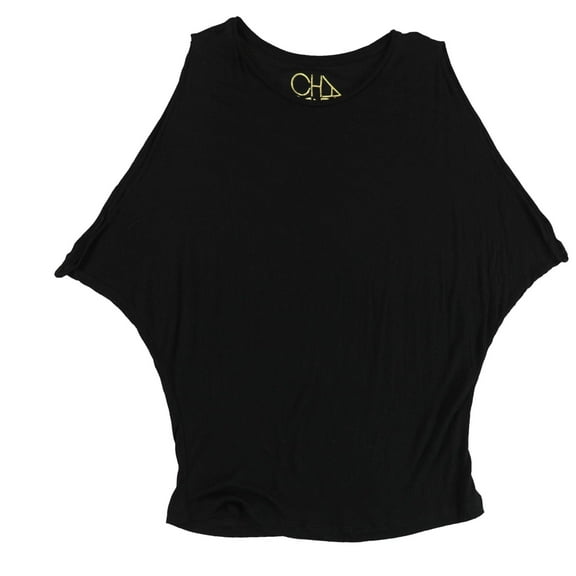 Chasor Womens Solid Basic T-Shirt, Black, Medium