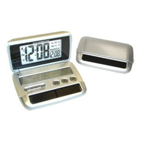 Pre-Set Solar Travel Alarm - Engravable Personalized Gift Item