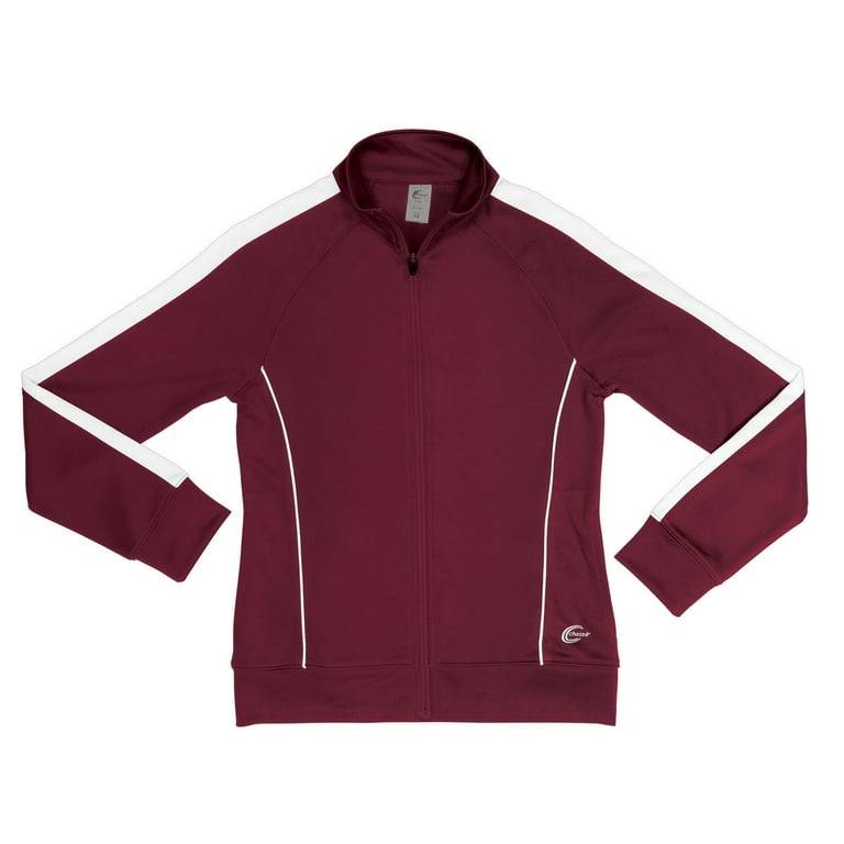 Maroon warm up jacket store