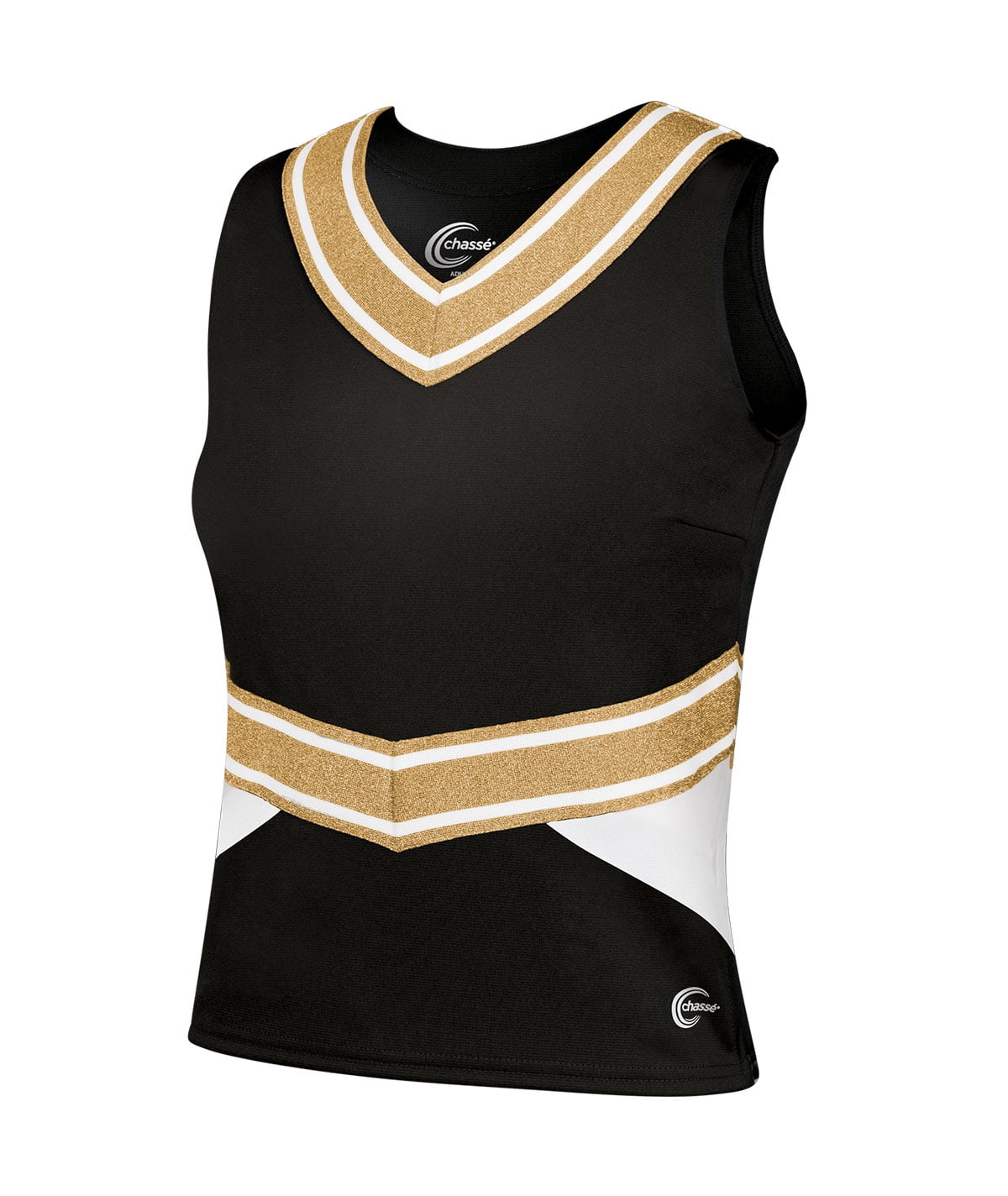 Chassé Cheerleading Uniform Top for Girls - Blaze Boost, Fitted V-Neck ...