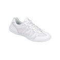 thumbnail image 1 of Chassé Flash Glitter Cheerleading Sneaker – Lightweight White Cheer Shoe with Sparkle Finish for Women & Youth | Sideline, Competition & Practice Ready (White, 11), 1 of 5