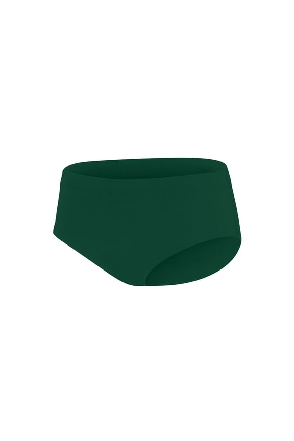 Chassé Girls Basic Cheerleading Briefs - Comfortable Lightweight Fit (Forest Green, S)