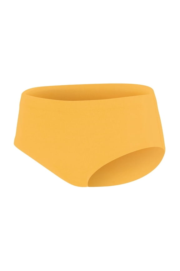 Chassé Girls Basic Cheerleading Briefs - Comfortable Lightweight Fit (Gold, S)