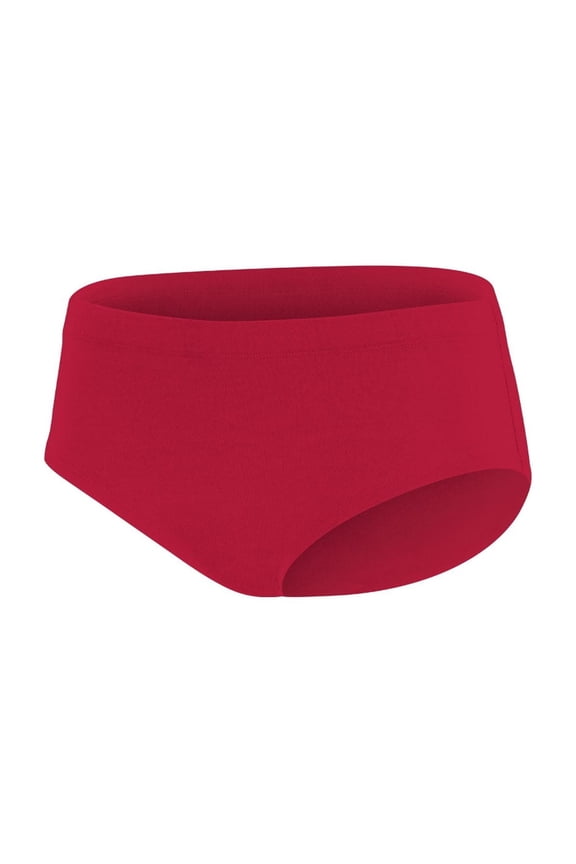 Chassé Girls Basic Cheerleading Briefs - Comfortable Lightweight Fit (Red, 2XL)