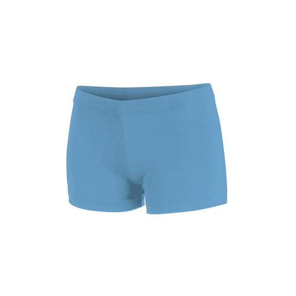 Chassé Women's Boy-Cut Cheerleading Briefs, Soft Mid-Rise Athletic Shorts   (AS, Columbia Blue)