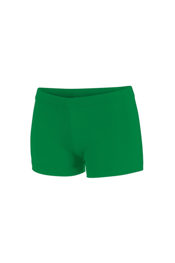 Chassé Women's Boy-Cut Cheerleading Briefs, Soft Mid-Rise Athletic Shorts (AXS, Kelly Green)