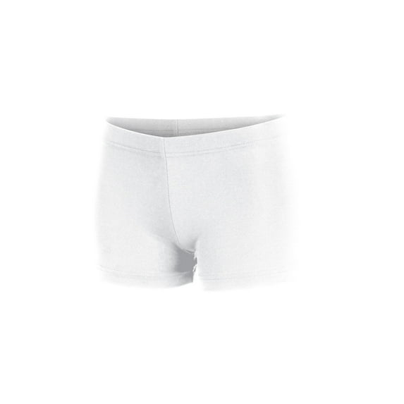 Chassé Women's Boy-Cut Cheerleading Briefs, Soft Mid-Rise Athletic Shorts (A2XL, White)