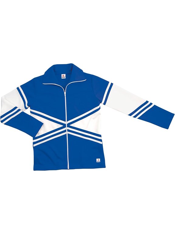 Chassé Girls' Double Knit X-Style Cheer Warm-Up Jacket - Cheerleading Team Jacket Available in 8 Colors Youth Sizes Royal Youth X-Small