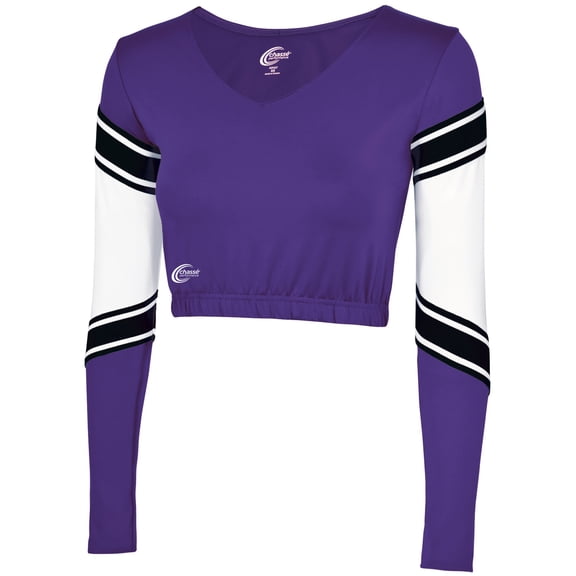 Chassé Girls' Performance Blaze Bodyliner Purple/White/Black Youth X-Small