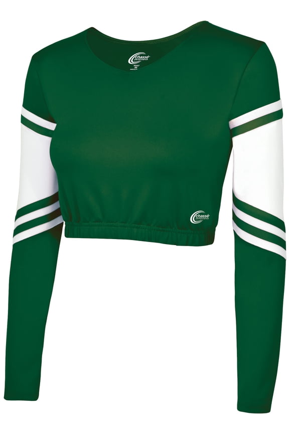 Chassé Girls' Performance Classic Bodyliner Dark Green/White Youth X-Small