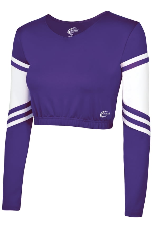 Chassé Girls' Performance Classic Bodyliner Purple/White Youth Large