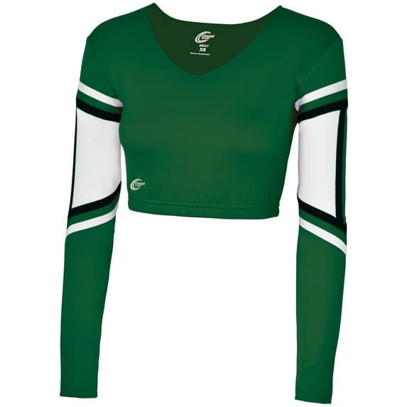 Chassé Girls' Performance Legacy Bodyliner Dark Green/White/Black Youth Small