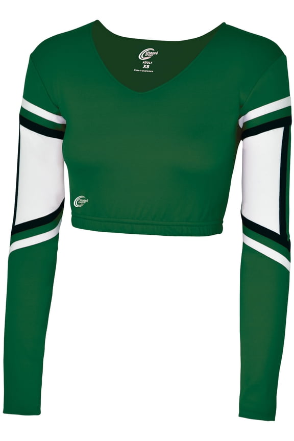 Chassé Girls' Performance Legacy Bodyliner Dark Green/White/Black Youth X-Small