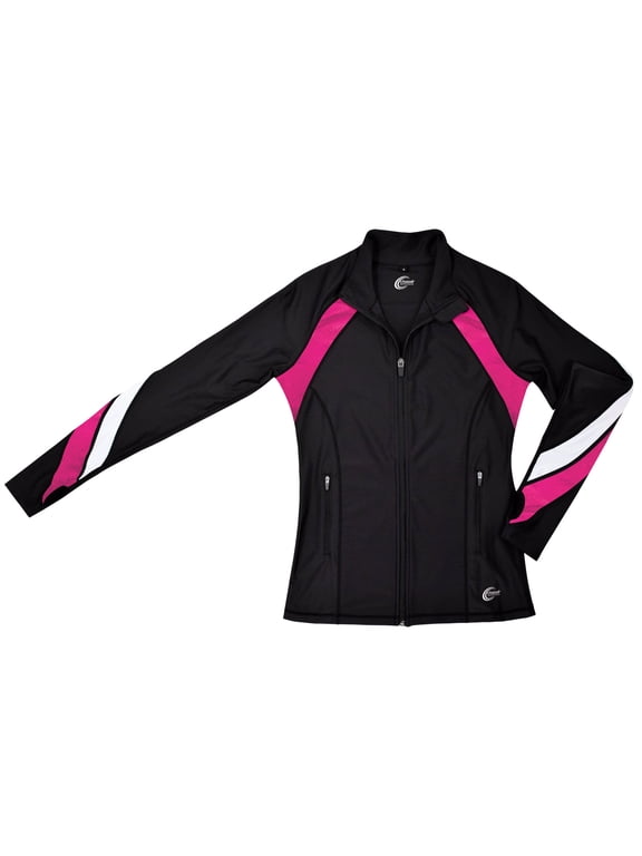 Chassé Performance Metallic VIP Jacket - Cheer Warm-Up (Adult Sizes) BL-WH-MP AXL