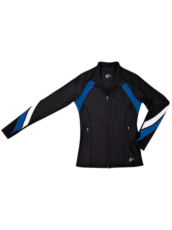 Chassé Performance Metallic VIP Jacket - Cheer Warm-Up (Adult Sizes) BL-WH-MY AS
