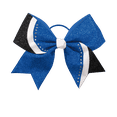 thumbnail image 1 of Chassé Rhinestone Swish Performance Hair Bow -  Glitter/Royal, 1 of 2