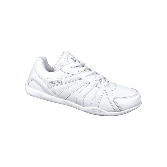 Chassé Surge Cheerleading Sneaker - White Low Profile Cheer Shoe - Women and Child Sizes Available (White, 10)