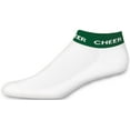 thumbnail image 1 of Chassé Women's In-Stock Low Anklet With Cheer Stripe Socks - Dark Green Adult, 1 of 1
