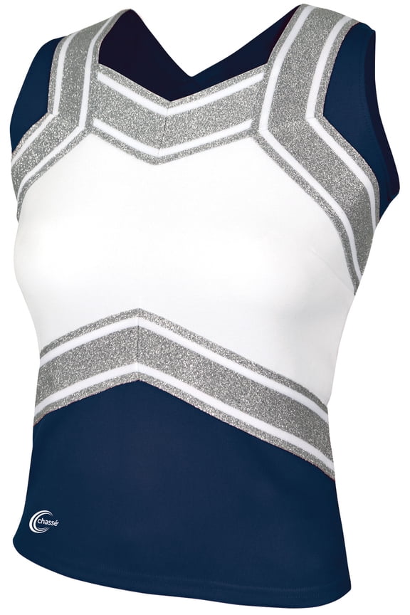 Chassé Womens' Blaze Shell Top Navy/White/Metallic Silver Adult X-Large