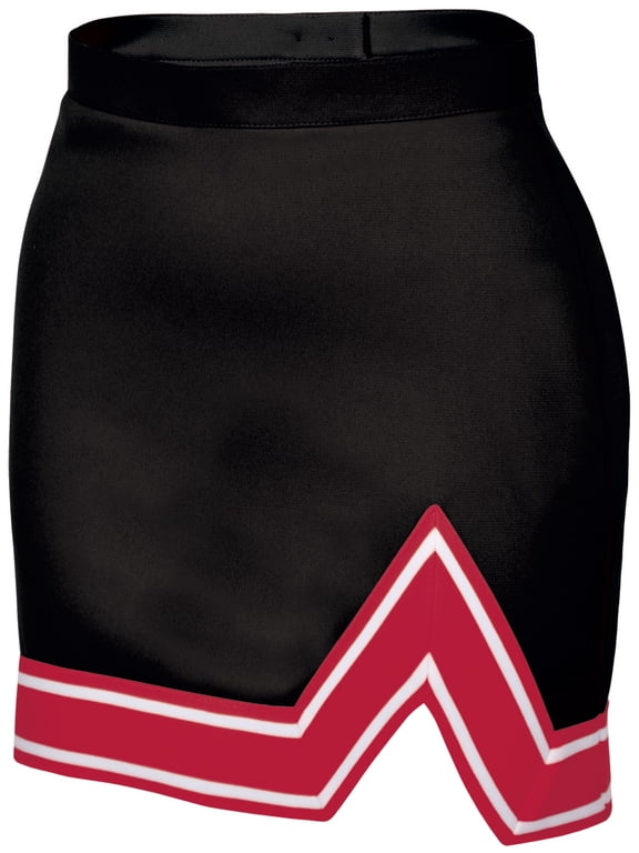 Chassé Womens' Blaze Momentum Cheerleading Skirt - Adult Sized Cheer Skirt for Teams Adult Sizes Adult XX Large Black/Red