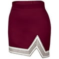 thumbnail image 1 of Chassé Womens' Blaze Skirt Maroon/White/Metallic Silver Adult 2X-Large, 1 of 2