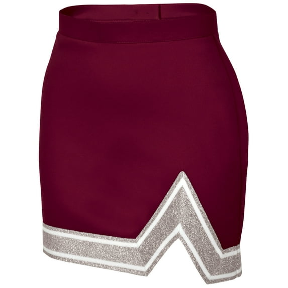 Chassé Womens' Blaze Skirt Maroon/White/Metallic Silver Adult Small
