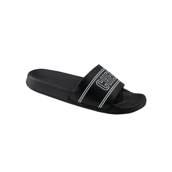 Chassé Womens Cheerleading Slide - Easy Slip-On Sandal Design (5, Black)