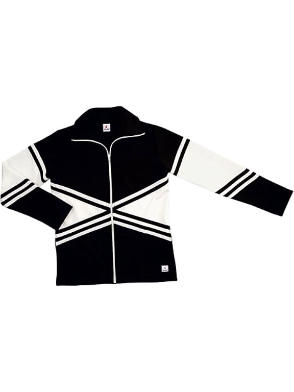 Chassé Womens' Double Knit X-Style Cheer Warm-Up Jacket - Cheerleading Team Jacket Available in 8 Colors Adult Sizes Adult X-Large Black