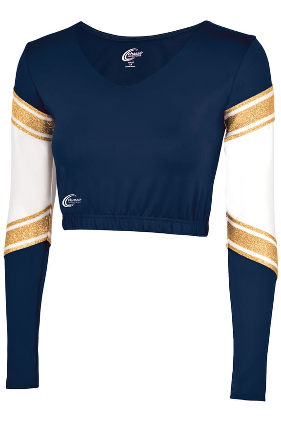 Chassé Womens' Performance Blaze Bodyliner Navy/White/Metallic Gold Adult Medium