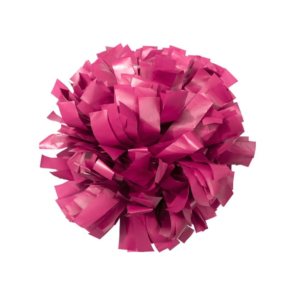 Chassé Youth Girls Cheerleading Pom - Solid Color with Kap Handle for Dance, Sports, Celebrations (Sold Individually) (Pink)