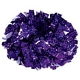 thumbnail image 1 of Chasse Holographic Cheerleading Pom Poms - Shiny Metallic Foil Cheer Pom with Baton Handle for Dance Sports Celebrations (Single, Crystal Purple), 1 of 1