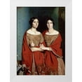 thumbnail image 1 of Chasseriau, Theodore 14x18 White Modern Wood Framed Museum Art Print Titled - The Two Sisters, 1 of 4