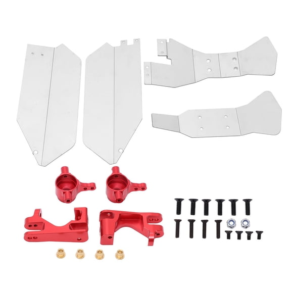 Chassis Armor Set Chassis Armor with Steering Cups and C Seats for Slash 4WD Short TruckRed