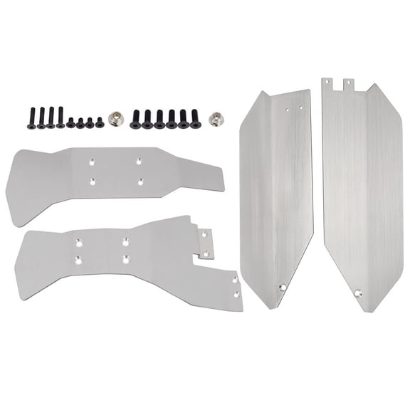 Chassis Armor Stainless Steel Skid Plate Guard Protector Upgrade Accessories For TRAXXAS 1/10 SLASH 4X4 RC Car TAPDRA Spare Part