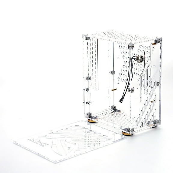 Chassis Portable Small Computer Case Plexiglass Shell Compact PC Case Desktop PC Case Mini-ITX Motherboard  Power Supply