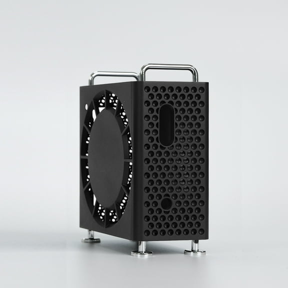 Chassis Stand Case for Mac Mini M4/M4 Pro 2024 ABS Vertical Computer Case Protective Dustproof Bracket Storage Stand DIY PC Part