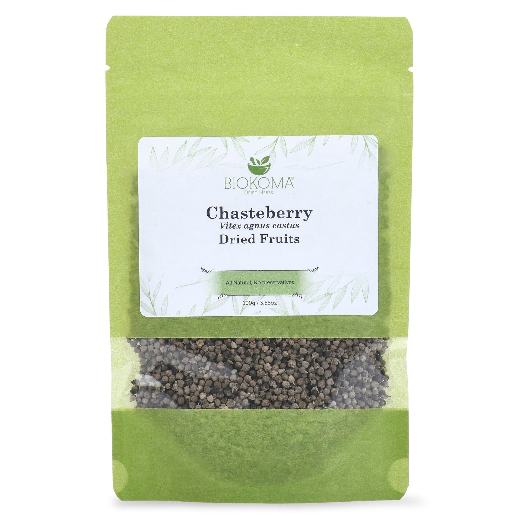 Biokoma Pure and Natural Chasteberry Dried Fruits 100g (3.55oz) in ...