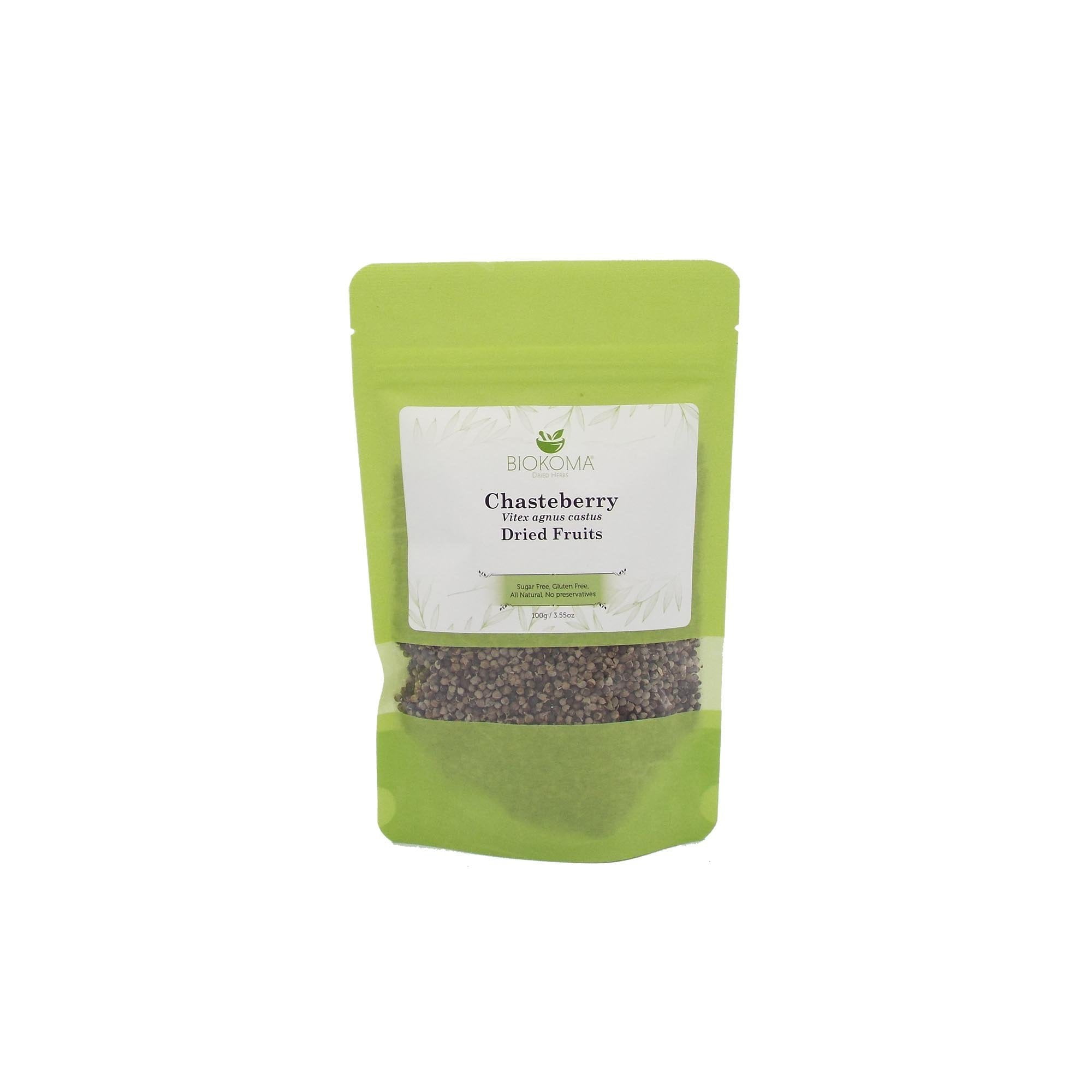 Biokoma Pure and Natural Chasteberry Dried Fruits 100g (3.55oz) in ...