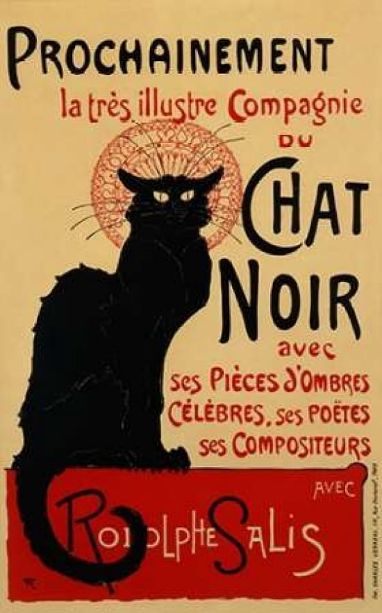 Chat Noir Prochainement Canvas Art - Theophile Steinlen (24 x 36)