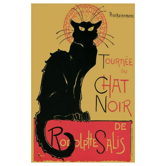 Chat Noir poster Black Cat Poster (24 x 36)