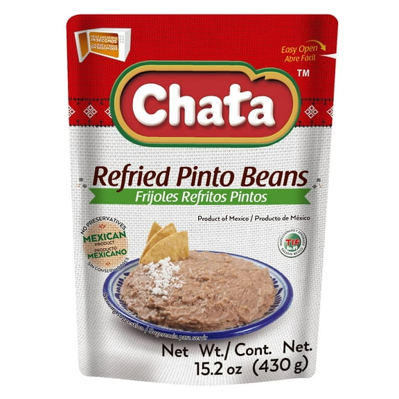 Chata Refried Pinto Beans 15.2 oz (Pack Of 12)
