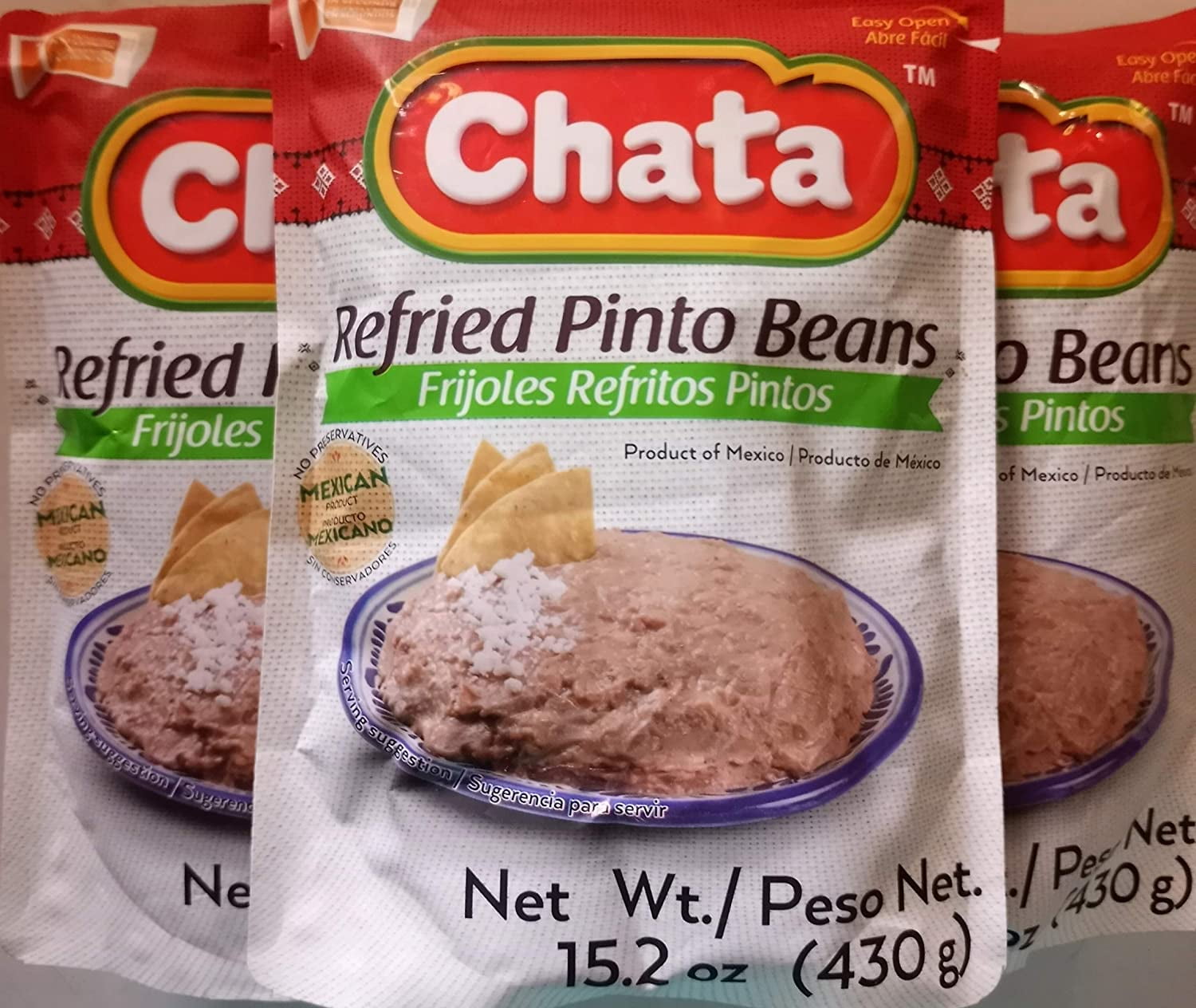 Chata Refried Pinto Beans Pouch Practical + Delicious ReadytoEat