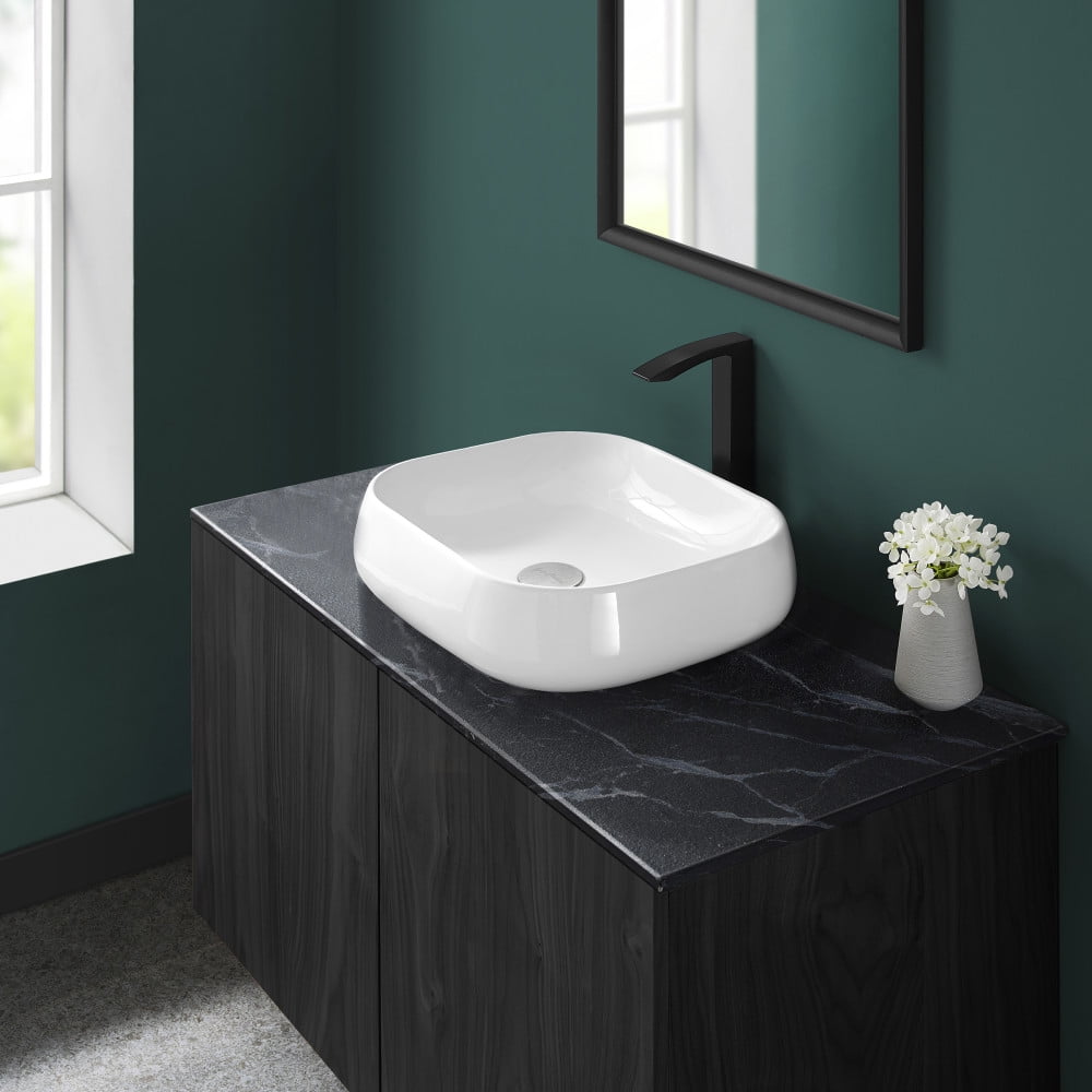 Château White Ceramic Above-Counter Vessel Sink