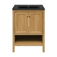 thumbnail image 1 of Chateau 24" Freestanding Bathroom Vanity in Golden Oak with Black Sink Top, 1 of 7