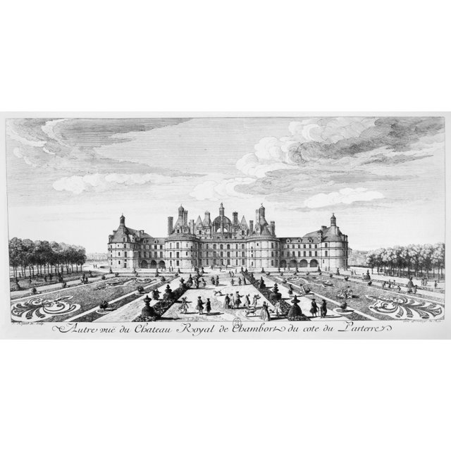 Chateau De Chambord. Nthe 16Th Century Renaissance Castle In The Loire