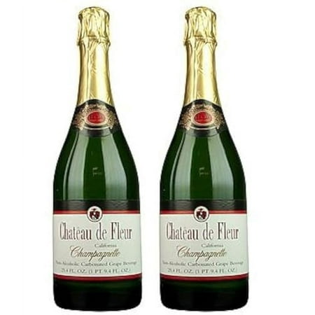 Chateau De Fleur Non-alcoholic Sparkling Wine Champagne Alternative 2 Pack