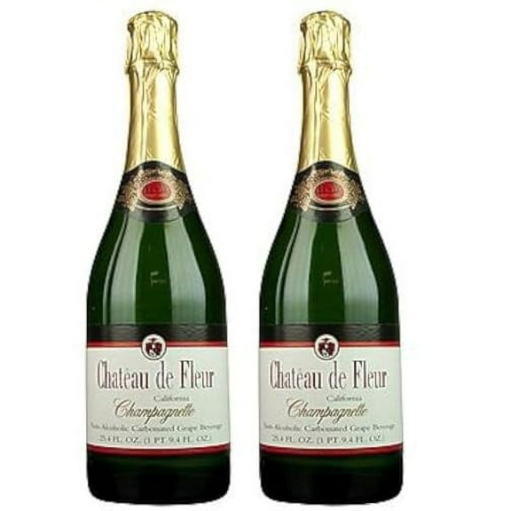 Chateau De Fleur Non-alcoholic Sparkling Wine Champagne Alternative 2 Pack