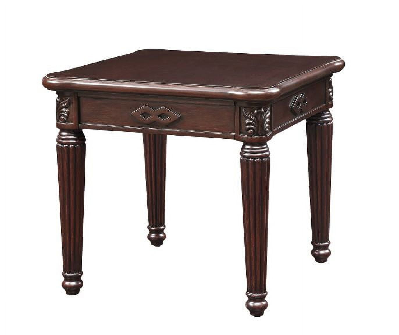 Vomoldrot Traditional Walnut Finish Rectangular End Table